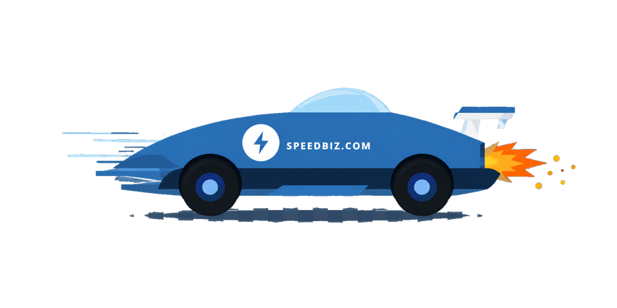 Speeedbiz.com race car illustration